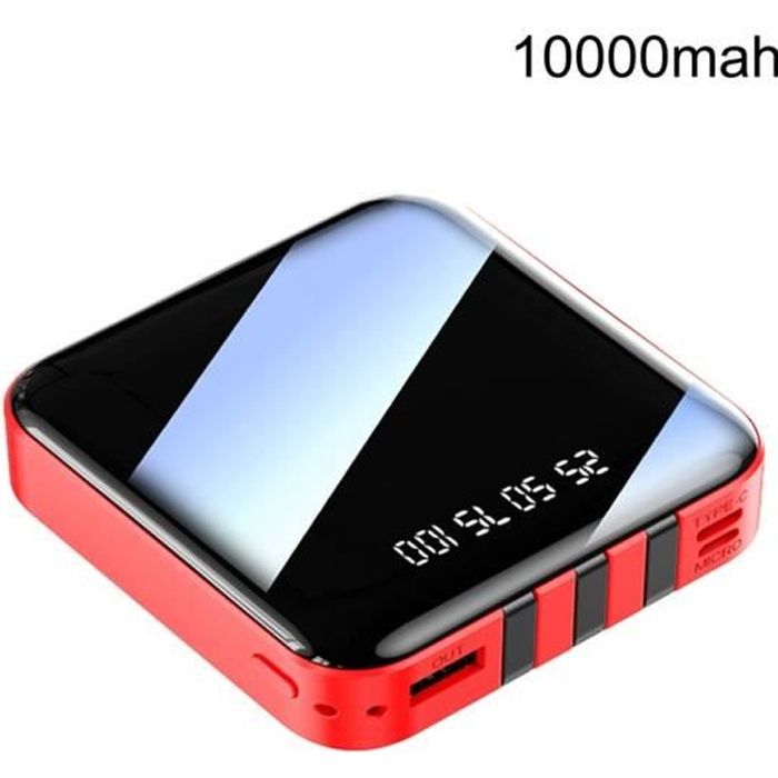 Batterie externe 10000mAh 2 USB écran d'affichage LED Noir - Max