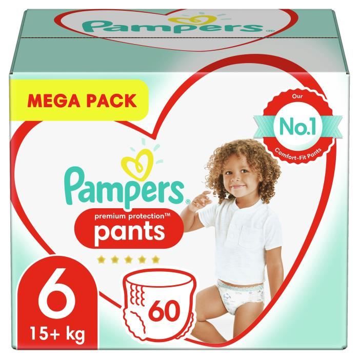 Pampers Baby-Dry Pants Taille 6, 15+ kg, 76 Couches-Culottes - Mega Pack -  Cdiscount Puériculture & Eveil bébé
