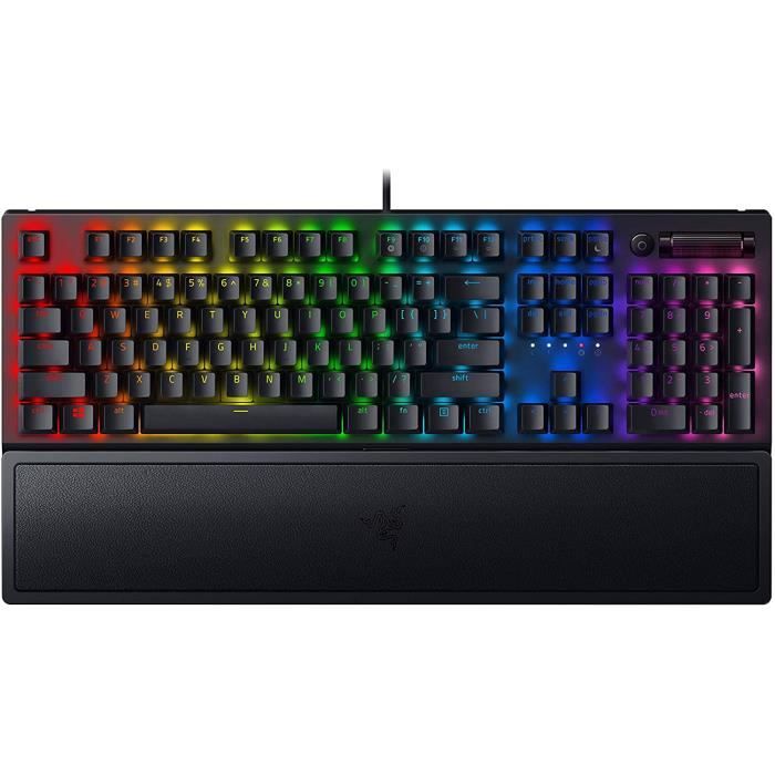 Clavier Mécanique - Razer - BlackWidow V3 Chroma - Jaune - QWERTY - Rétroéclairé Clavier Mécanique - Razer - BlackWidow V3 Chroma - Jaune - QWERTY - Rétroéclairé