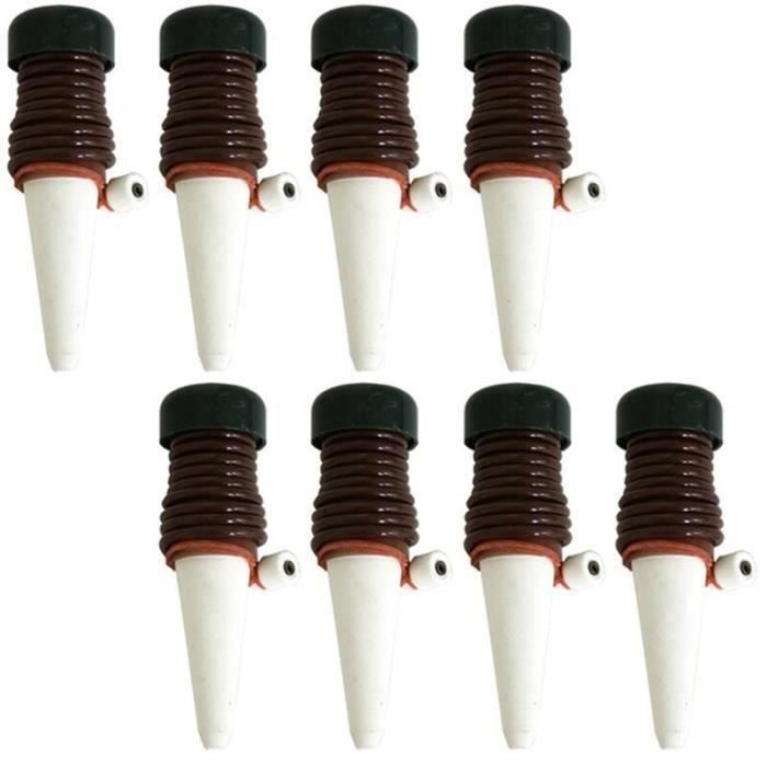 Système Arrosage Automatique Plantes MKNZOME Système Arrosage Goutte-à- Goutte 10Pièces - Cônes Terre Cuite Autonomes - Plantes Intérieur/Extérieur Arrosage Goutte à Goutte Bouteille