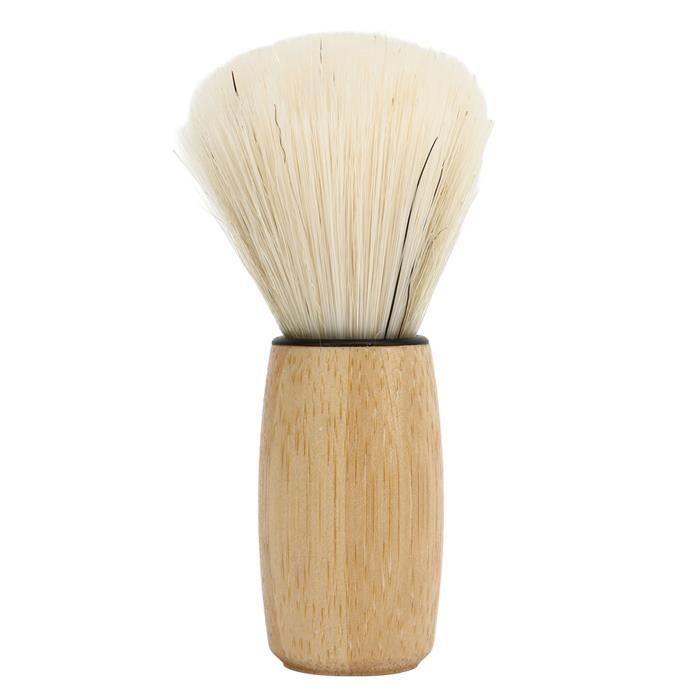 Blaireau De Rasage Pour Barbe Et Cheveux - Manche En Bois Naturel - Neuf