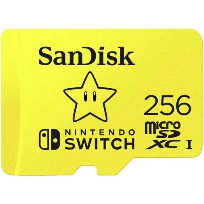 Carte mémoire microSDXC SANDISK Extreme 256Go pour Nintendo Switch -  V30/U3/C10/R100/W90 - Cdiscount Appareil Photo