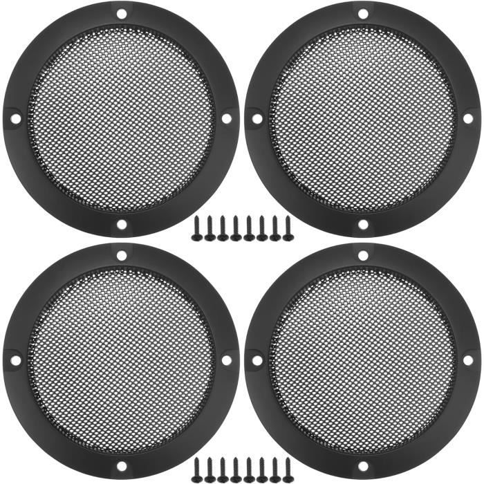 A ABSOPRO Grilles De Haut-Parleurs De Voiture De 3 Pouces Avec Vis - Rouge - 4 Pièces A ABSOPRO Grilles De Haut-Parleurs De Voiture De 3 Pouces Avec Vis - Rouge - 4 Pièces