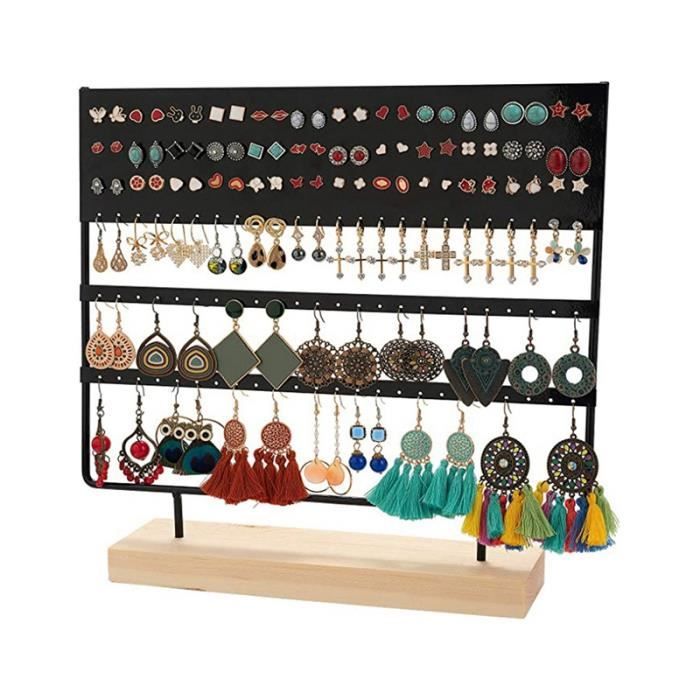 Lot De 3 Supports En Métal Pour Boucles D'oreilles - Présentoirs T Amovibles Pour Exposition Et Rangement Bijoux