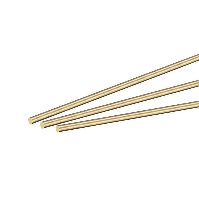 4 Tiges En Aluminium 6061 Plein - 3mm X 350mm - Pour Modélisme, Bricolage, DIY - Lot De 4 Barres Rondes