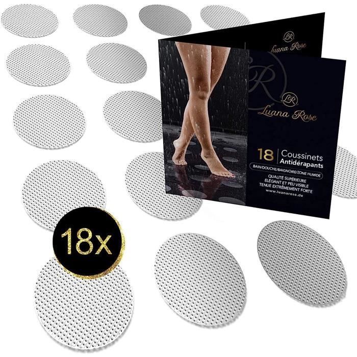 Lot De 8 Autocollants Antidérapants Pour Douche/baignoire - Classe C DIN 51097 - Sécurité Pieds Nus