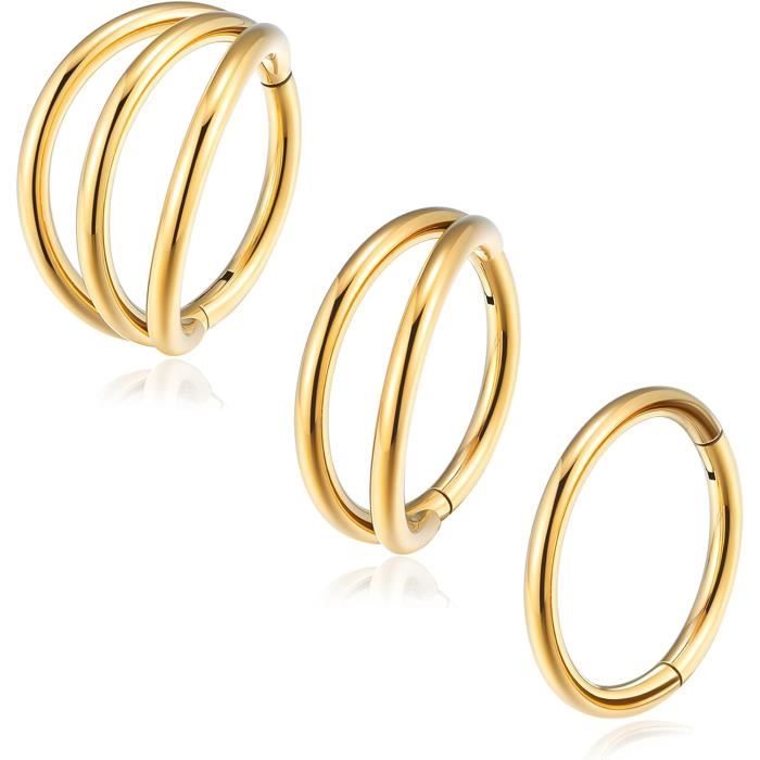 925 Sterling Silber 18K Vergoldet Gefälschtes Faux Fake Klemmen Nasenpiercing Nasenring Piercing Helix Ring Nose Piercing
