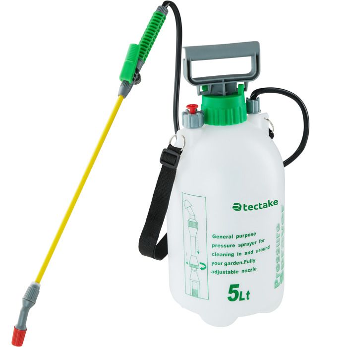 TECTAKE Pulvérisateur de Jardin, Pulvérisateur à Pression Capacité 5 L
