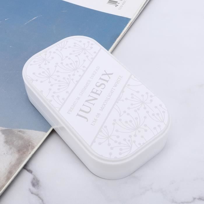 Mini Tampon Encreur Stemplino - Encre Hautement Pigmentée, 2.5x2.5 Cm, Pour Scrapbooking, Bullet Journal
