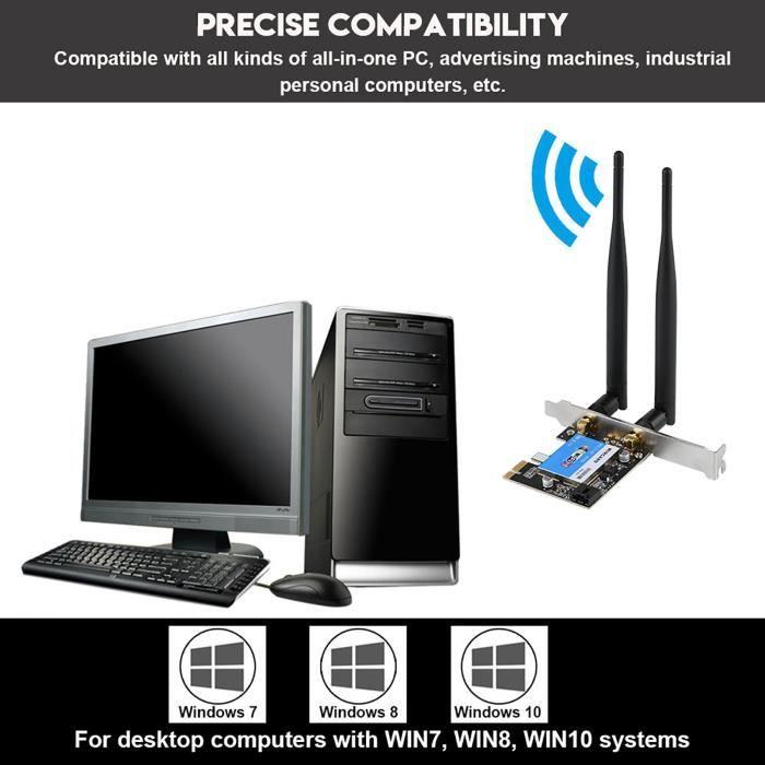 SURENHAP Carte sans fil Adaptateur USB WiFi Mini Récepteur de Carte