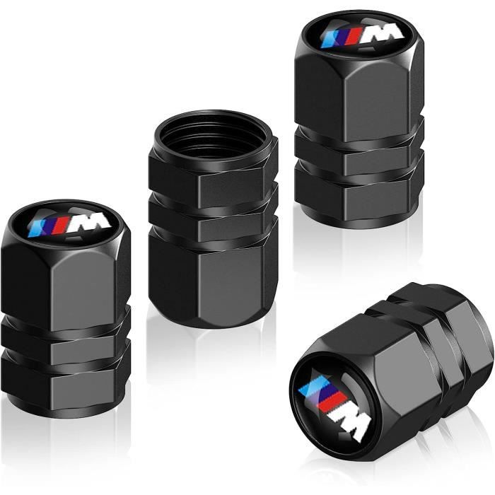 Lot De 4 Bouchons De Valve Pour BMW – Noirs, étanches, Anti-rouille