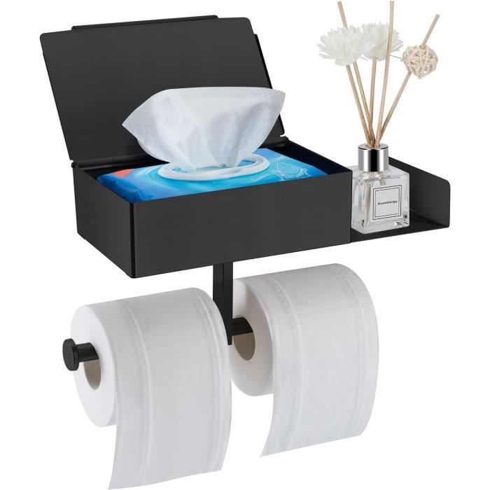 Porte-Rouleau Papier Toilette Commercial Inox – Grande Capacité Avec Clé, Distributeur Mural Robuste
