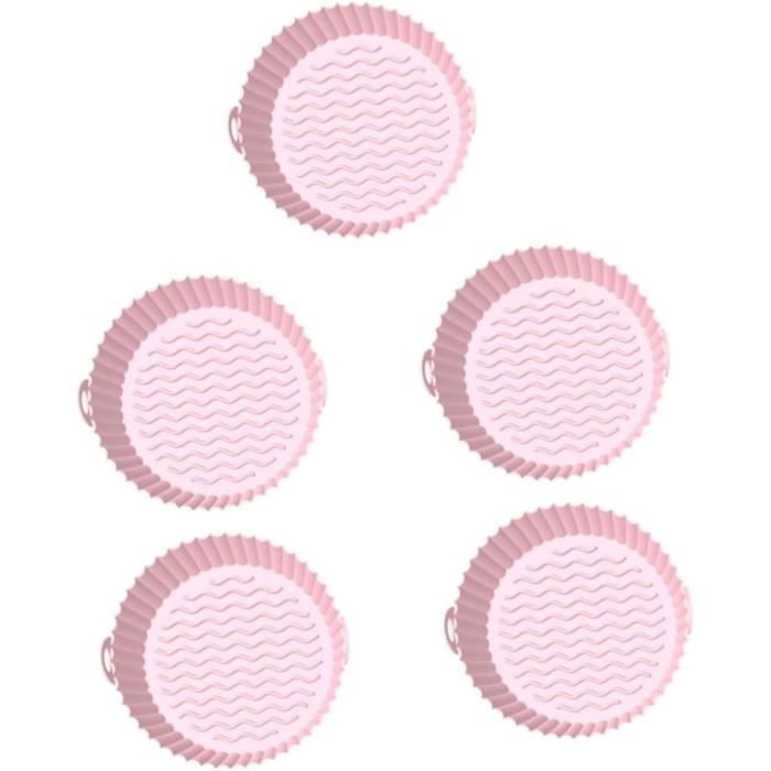 Lot De 12 Aimants Silicone Pour Friteuse Sans Huile – 4 Bandes + 8 Hexagonaux – Rouge – Pour Maintenir Le Papier Cuisson