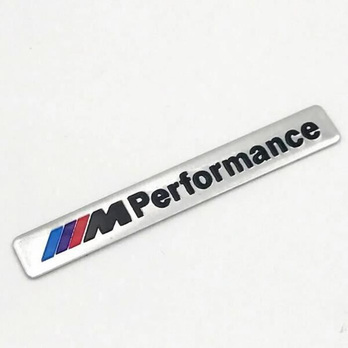 M Performance Autocollant- Aluminium Chromé - pour BMW Série 1 2 3 4 5 6 7