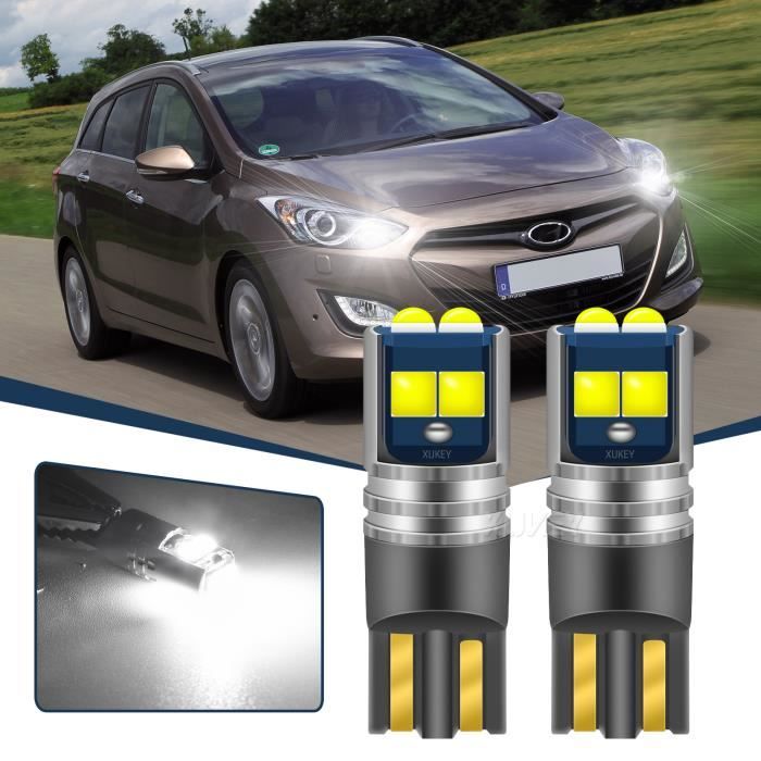 Lot De 2 Ampoules LED W5W Canbus 6000K - Pour Veilleuses/feux De Position, Compatible Citroën C5 Et Universel