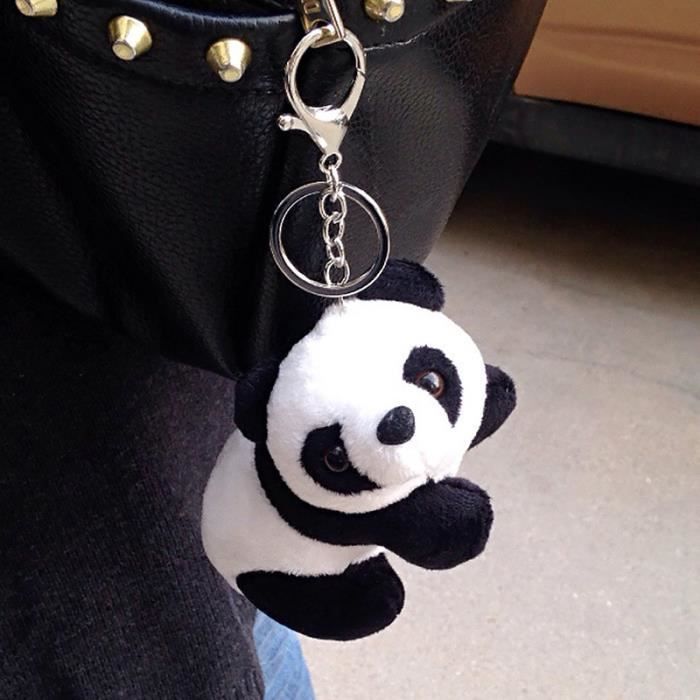 Porte-clés NICI Panda Love En Peluche Recyclée – 8 Cm, Noir – Cadeau Mignon Saint-Valentin, Anniversaire – Écologique - 5