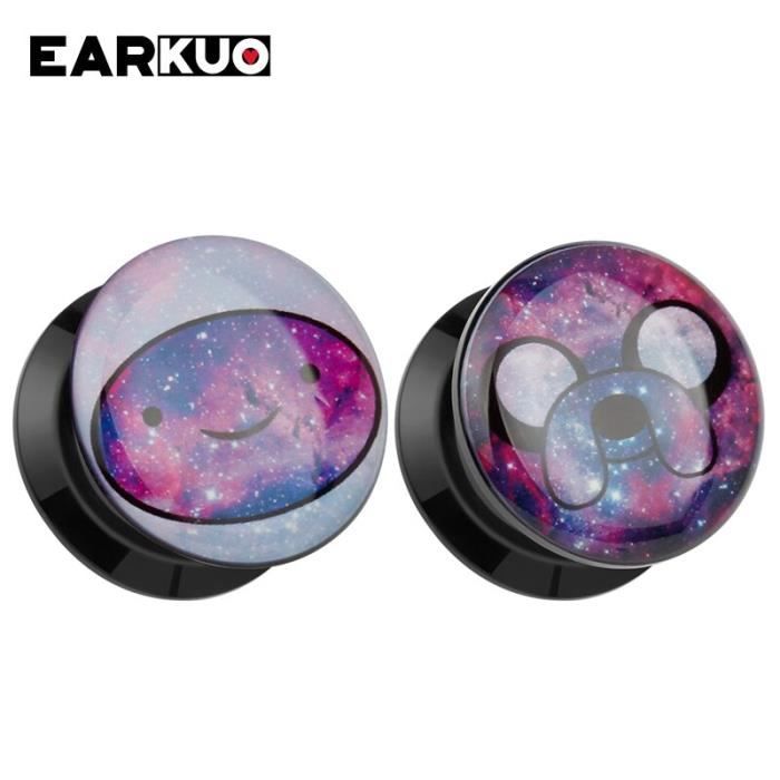 Clyhon Kit 36 Pièces Extension Oreilles Cônes Acrylique + Tunnels Silicone - Piercing
