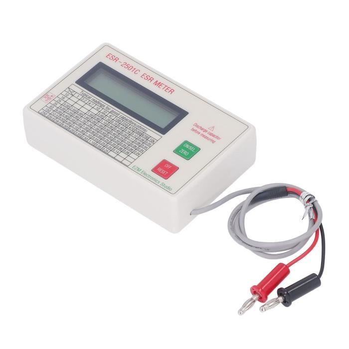 Testeur De Condensateur Capacité ESR - Gamme 0.1pF à 20000uF, Pour électronique