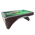 BILLARD AMERICAIN NEUF Snooker table de poll biljart salon 8 ft - LEONIDA table de billard, DIMENSIONS RÉGLEMENTAIRES, Vert-1