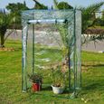 Serre de Jardin OUTSUNNY à tomates 1L x 0,5l x 1,5H m en acier thermolaqué et PVC haute densité 140 g/m² anti-UV-1