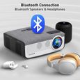 Projecteur Bluetooth Wi-Fi Native 1080P HD Support 4K Vidéoprojecteur avec écran 8000 lumens Écran 300 pouces Projecteur extérieur-1