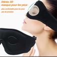 Masque de Sommeil 3D Bluetooth 5.0, Masque Pour les Yeux Ergonomique Super Doux Et Respirant Fait à la Main-1