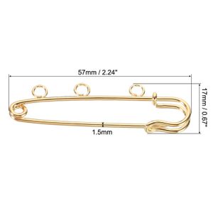 Lot De 2 Épingles De Sûreté Décoratives Colcolo - Argent Avec Strass - 7 Cm - Accessoire Mode