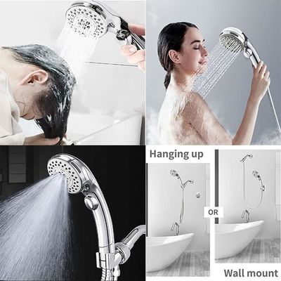 Pomme de douche à économie d'eau réglable | Pomme de douche rotative à Pomme de douche à économie d'eau réglable | Pomme de douche rotative à