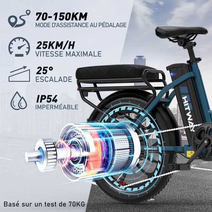 Vélo Électrique - AGILERIDE - AE-B1 - VTT 14'' - Moteur 250W - Batterie 36V 7.8Ah - Autonomie 40 Vélo Électrique - AGILERIDE - AE-B1 - VTT 14'' - Moteur 250W - Batterie 36V 7.8Ah - Autonomie 40