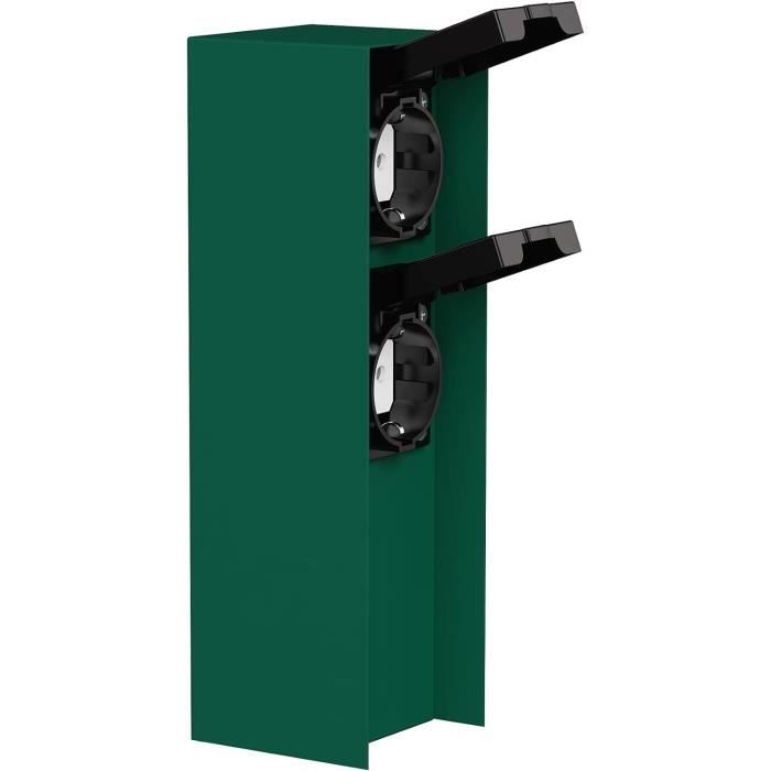 Pièce Pomi Garden poteau de prise de courant extérieur, IP44, 2X, vert ...