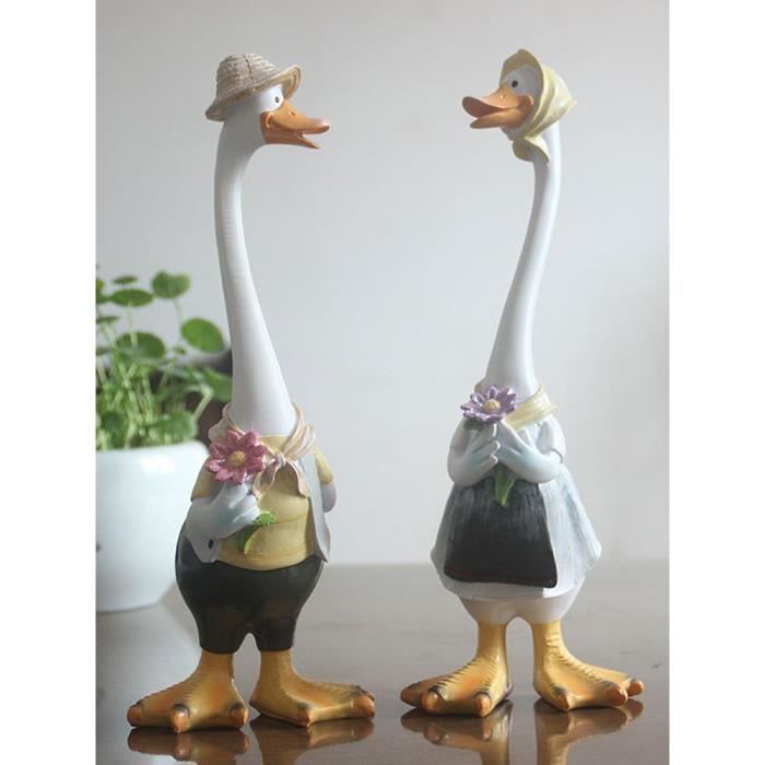 Canard Flottant En Résine Dunmo - Décoration Réaliste Pour Bassin, Étang Et Jardin - Résistant Aux Intempéries - 22 X 12 Cm