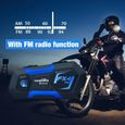 Version anglaise FODSPORTS FX4 PRO Casque de moto Bluetooth Headset d'interphone 1000m 4 Rider Group BT Inte-2