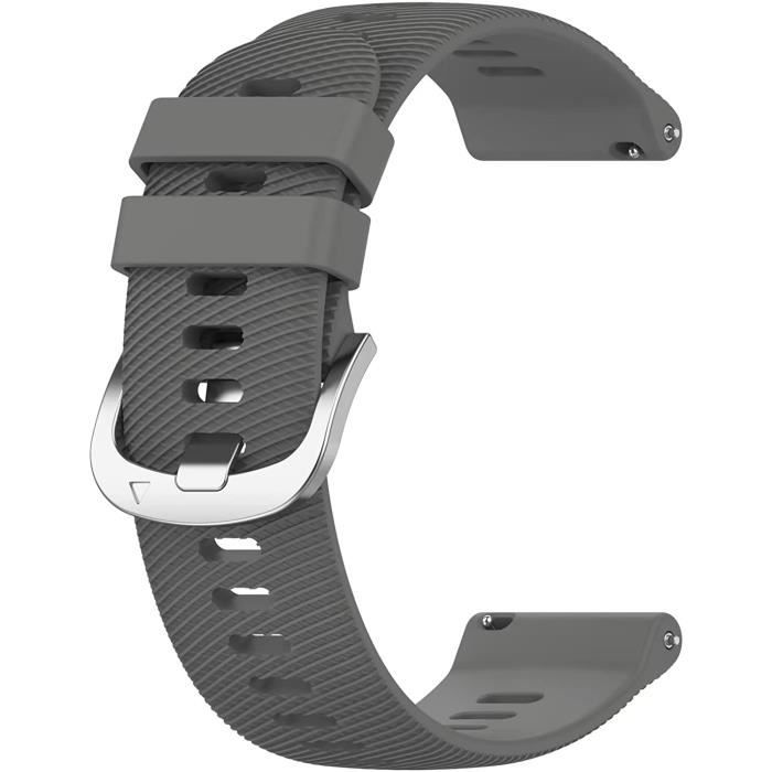 20mm Bracelet pour montre Garmin Forerunner 645, Silicone Bracelet