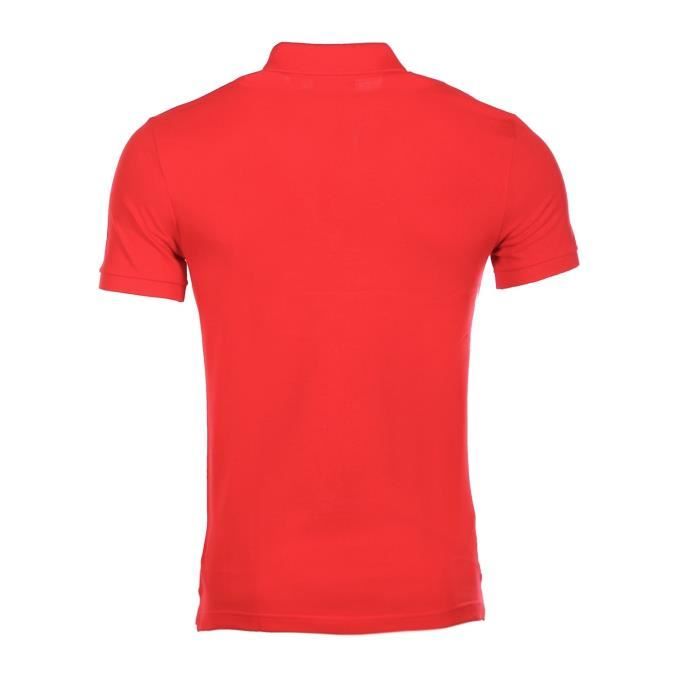 Polo lacoste rouge slim fit deals