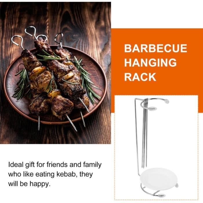 Support à Ribs Weber - Pour Barbecue - En Inox - Jusqu'à 5 Ribs - Lavable Lave-vaisselle