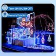 Hengda 40M Tube lumineux extérieur, tuyau LED bleu extérieur tuyau d'éclairage avec minuterie et 8 modes, Décoration Noël-3