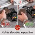 DONBOLSO Portefeuille RFID - Homme Cuir Mince - Carbone, Sans Compartiment Monnaie-3