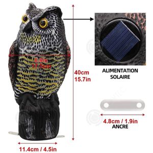 Faux leurre de Hibou et effaroucheurs d'oiseaux | Dispositif Anti