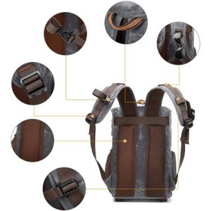 Sac à Dos Photo Compact Pour Voyage – Pour Appareil Sans Miroir Et DSLR – Organisation Modulable Avec Séparateurs – Dos Aéré Et Léger – Idéal Randonnée, Urbain – Couleurs Gris Ou Orange