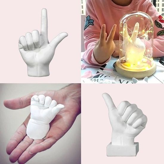 Kit de Moulage de Mains 3D, kit de Moulage de moules à Main