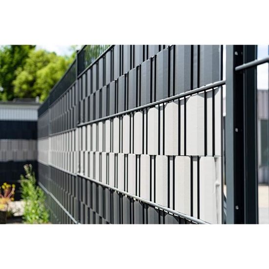 JOIEYOU Bande brise-vue en PVC pour clôture de jardin Gris 65 m x 19 cm :  : Jardin