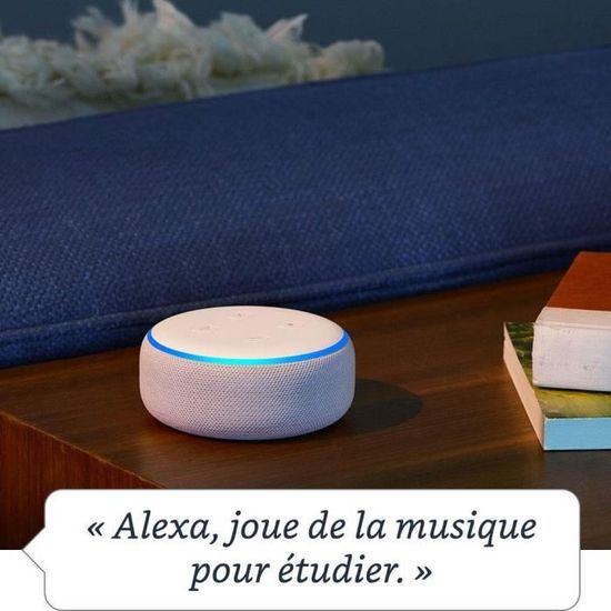 Tissu prune Echo Dot Enceinte connect/ée avec Alexa Contr/ôle intelligent du chauffage Thermostat Intelligent Kit de D/émarrage V3+ 3/ème g/én/ération