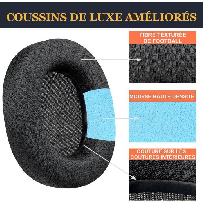 Coussinets De Rechange Pour Casque Steelseries Arctis 1/3/5/7/9 Pro - Maille Respirante Noire Et Verte