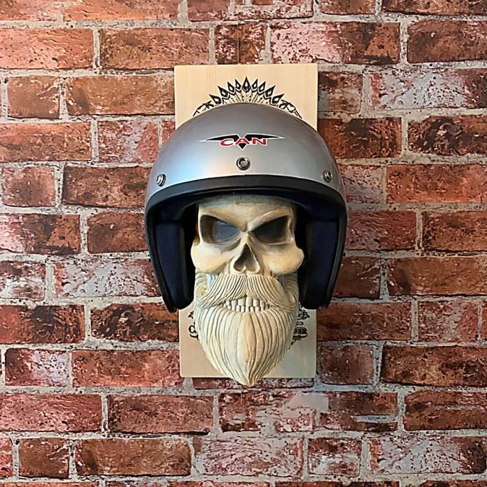 Casque de crâne de moto Support de casque mural Support de chapeau