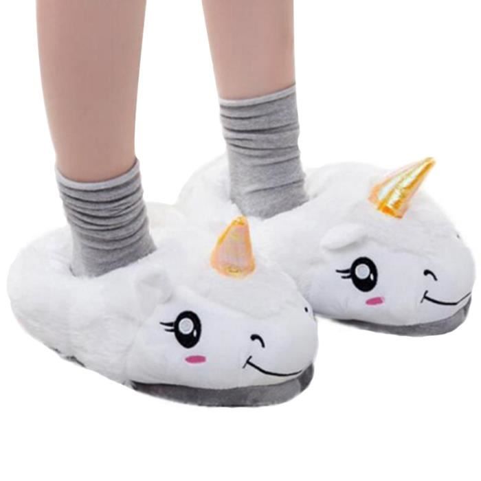 Pantoufles De Licornes Pour Enfants Garçon Fille Unicorne Bélier Chaussons  Taille 28-42 FXG-187blanc28 Blanc blanc - Cdiscount