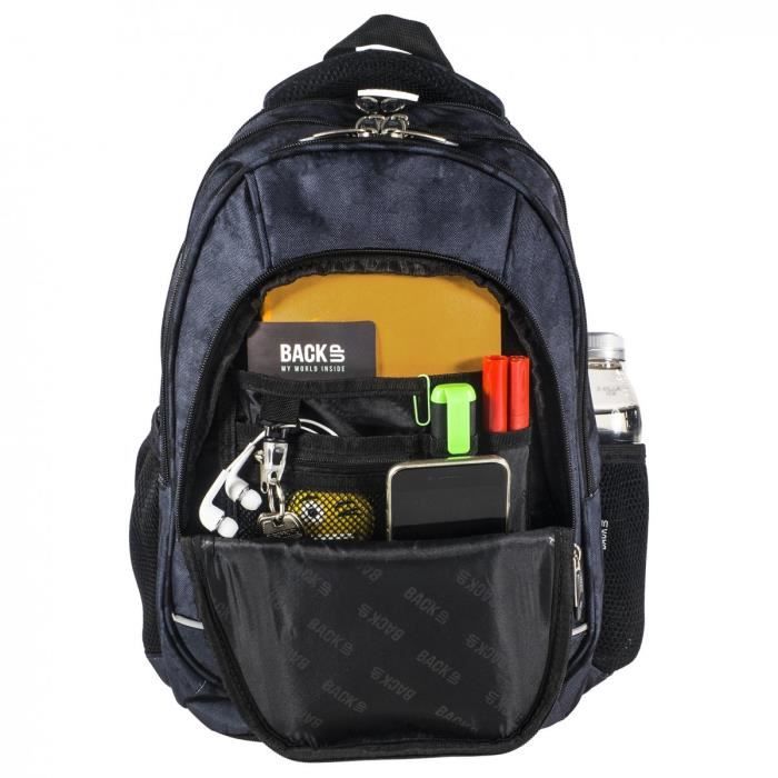 Sac à Dos Sport Militaire Plein Sport – Grand Format – Gris/Noir – Neuf Avec étiquettes