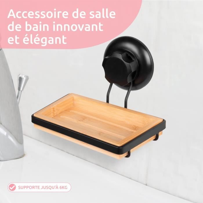 Lot De 2 Porte-savons En Forme De Feuille - Avec Ventouse Et égouttoir - Pour Salle De Bain Et Cuisine