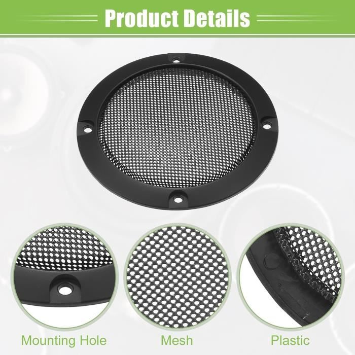 QUARKZMAN Grilles De Haut-Parleur En Plastique De Type Boule Et Douille
