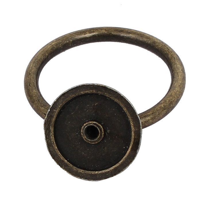 Lot De 4 Poignées De Tiroir Métal Uxcell, Ton Argent, Forme Anneau, Avec Vis