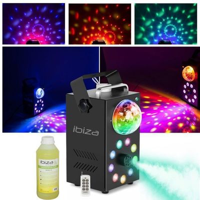 Pack Lumière DJ Ibiza : Portique + 2 Projecteurs PAR LED RGB + Façade Lycra - Pour Soirées Pros